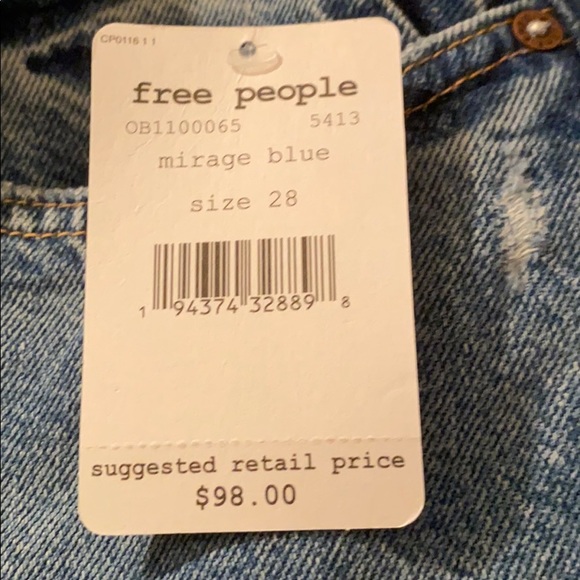 BNWT Free People Fast Times High-Rise Jeans sz 28 - Picture 4 of 4